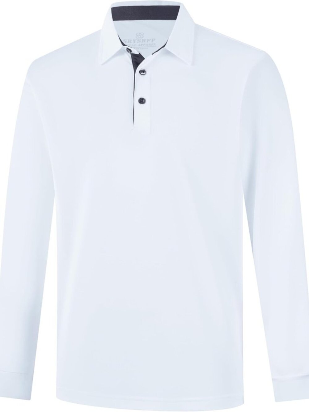 Men's Long Sleeve Golf Polo Shirt - Moisture-Wicking, Dry Fit, Performance Pique